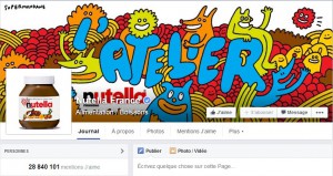 Page Facebook Nutella France